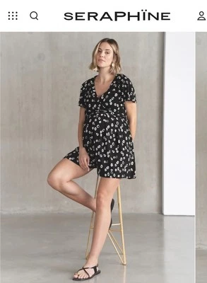 Mono de maternidad a enfermería Seraphine EASTON Jersey talla 12 nuevo sin etiquetas Foto 1 de 4