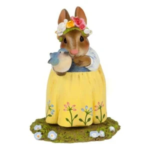 Wee Forest Folk BLUEBIRD OF HAPPINESS, WFF# B-27, Bunny & Bird, Bonnie Petersen - Picture 1 of 1