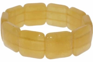  Orangen Calcit Platten Stretch Armband 20x20mm SAB253 - Bild 1 von 1