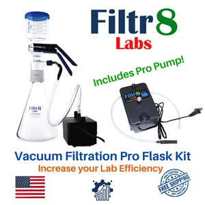 Fast and Hands-Free Vacuum Filtration Kit | Filtr8 Sand Core Flask with Pro Pump - Picture 1 of 15