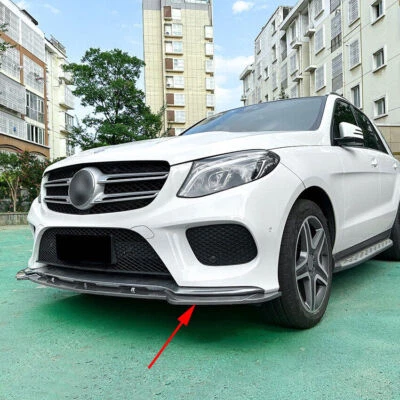 Alerón labial de parachoques delantero estilo fibra de carbono para SUV Benz GLE 15-19 Foto 1 de 4