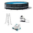 Intex Ultra XTR 16ft x 48in Above Ground Pool Set w/ Pump & Cleaner Robot Vacuum