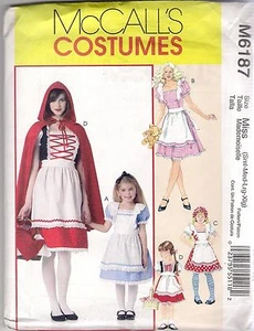 McCalls Sewing Pattern 6187, STORYBOOK COSTUMES, Child 3 - 8, New - Bild 1 von 2