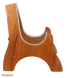 Solid Mahogany Medium Size Wood Stand For 21/23 inch Ukulele, Violin WSMG01 - Picture 1 of 5