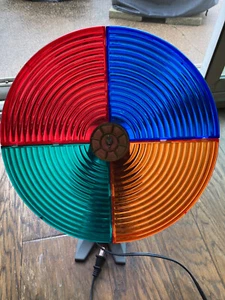 ALUMINUM CHRISTMAS TREE COLOR WHEEL LIGHT PENETRAY EVERGLEAM CORDED SWITCH VIDEO - Picture 1 of 9