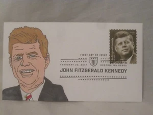 hand rendered President John. F. Kennedy First Day of Issue FDC 1 of 1 envelope - Picture 1 of 3