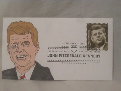 hand rendered President John. F. Kennedy First Day of Issue FDC 1 of 1 envelope - Image 1 of 3