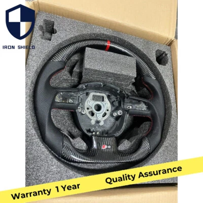 Cuadro de volante de fibra de carbono para Audi A3/4/5/6 S4/5/6/8 Q5 RS4 RS5 Foto 1 de 4