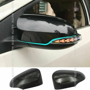 For Toyota Corolla Sedan 2014-2018 Carbon fiber Look Car Side Mirror Covers Trim - Picture 1 of 4
