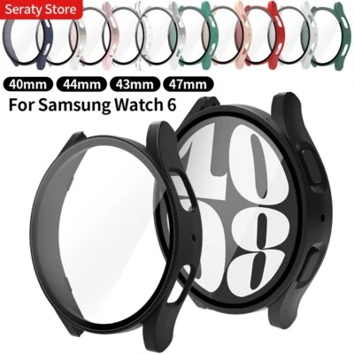 For Samsung Galaxy Watch 6 40 44mm Classic 47mm 43mm Screen Protector Cover Case