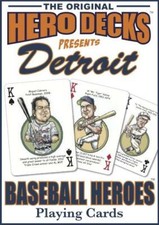 Detroit Tigers Baseball Heroes Original Hero Deck Playing Cards Fan Gift MLB