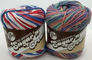 Lily Sugar ‘n Cream Yarn 100% Cotton 56.7g Worsted 4-ply Knit Dish Cloths Topper - Picture 1 of 7