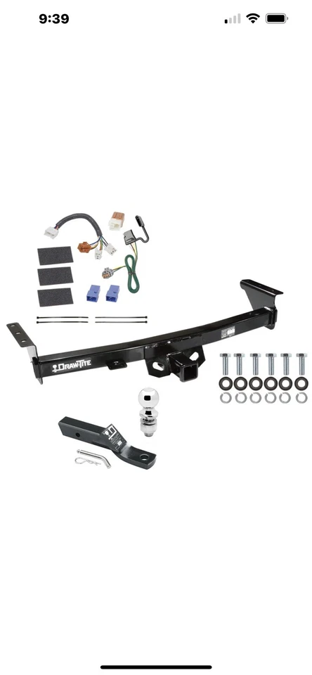 Enganche de remolque para 05-22 Nissan Frontier 09-12 Suzuki Equator cableado bola de 2" Foto 1 de 1