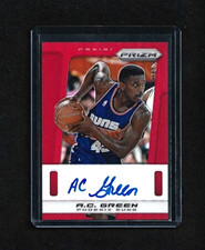A.C. Green '13-14 Prizm RED Refractor Auto #/49 Suns ALL-STAR 3-TIME LAKER CHAMP