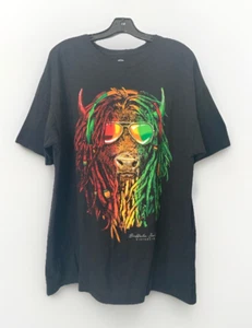 The Duck Company T Shirt Buffalo Soldier Bigfork MT Black Gaphic Mens Size XL - Picture 1 of 6