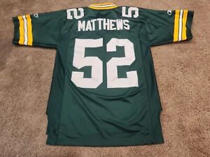Green Bay Packers Clay Mathews #52 Reebok Football Jersey NFL Mens Size   S +2