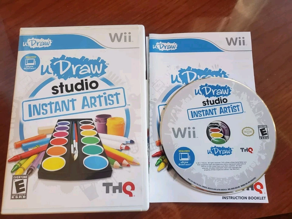 U Draw Studio Nintendo Wii Game + Manual Free Shipping - Image 1 of 1