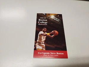RS20 Boston College 1988/89 Men's Basketball Pocket Schedule Card (Benton) - Picture 1 of 2