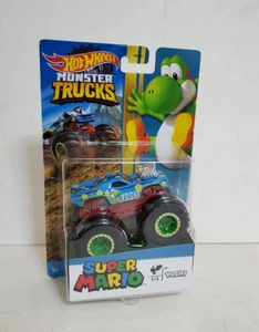 Hot Wheels Monster Trucks Super Mario Thema BLAU Fahrzeug Yoshi SAMMLUNG - Bild 1 von 6