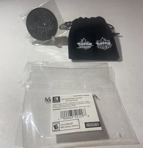 Collectible Pokémon Sword & Pokémon Shield Coin by Nintendo Switch in suede bag - Picture 1 of 4