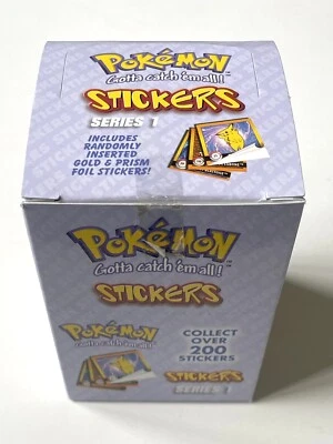 Rare Pokemon Stickers Series 1 Original Artbox 1999 Retail Display Box Empty X1 - Image 1 of 4