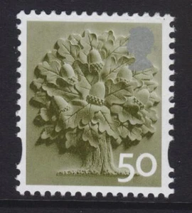 EN13 XEN13 50p OAK TREE Unmounted Mint GB ENGLAND REGIONAL - Picture 1 of 1