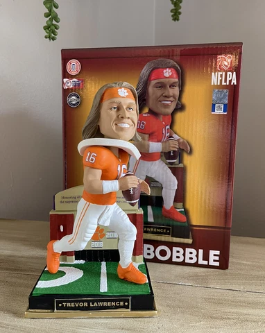 TREVOR LAWRENCE Clemson Tigers Football “Stadium Gates” Bobblehead #/221 NIB! Cover