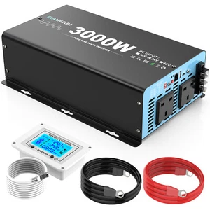 3000W 6000W Pure Sine Wave Inverter Power Converter 24V 240V Truck Boat Remote - Picture 1 of 9
