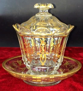 TOPF. KRISTALL. ECHTE BAUERNHOFFABRIK. ATEM. GESCHLIFFEN. SPANIEN. XVIII - Bild 1 von 1