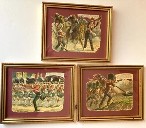 Harry Payne Military Die Cuts Victoria Cross Gallery, Set of 3 framed originals - Picture 1 of 8