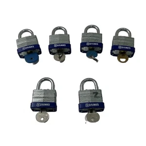 Brinks Padlocks- Lot of 6 Modern to Vintage, Working Keys - Picture 1 of 2