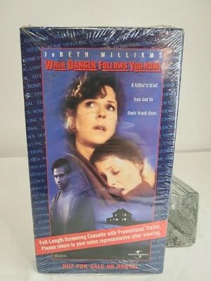 When Danger Follows You Home 1997 VHS SEALED  Promo Screener RARE NEW Nos!  - Image 1 of 4