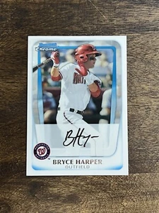 2011 Bowman Chrome Prospects #BCP1 Bryce Harper Nationals Rookie Phillies - Picture 1 of 2