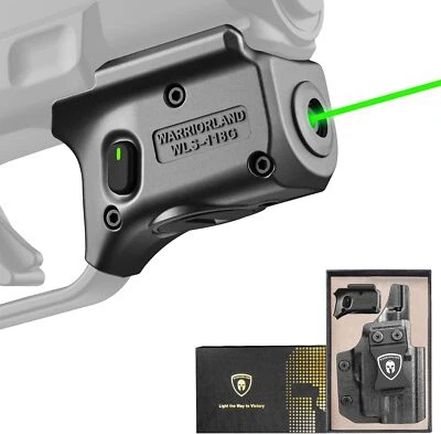 Mira láser verde ajustada Springfield Hellcat (no apta para profesionales) con funda Kydex, derecha Foto 1 de 4