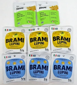 BRAMI Lupini Beans Snack variety pack, Mini 4g Plant Protein, 0g Net Carbs - Picture 1 of 9