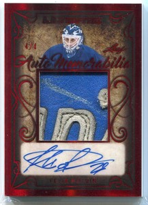 2019-20 Leaf Ultimate Autograph Red Spectrum uamfp1 Felix Potvin Patch Auto 4/4