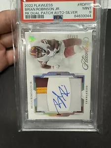 2022 Flawless Brian Robinson Jr RPA Rookie Dual Patch Auto RC /20 Commanders - Picture 1 of 6