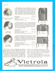 1924 RCA VICTOR VICTROLA Talking Machine records antique PRINT AD phonograph - Picture 1 of 3