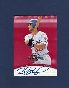 Paul Konerko signed Dodgers 1997 Donruss Signature Series baseball card