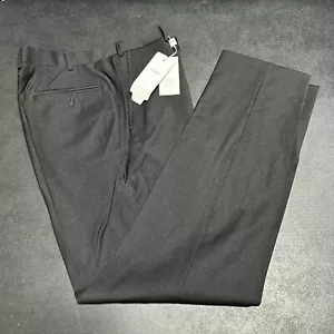VTG Armani Collezioni Black Dress Pants Men’s 35x32 M Line - Picture 1 of 11