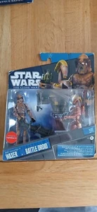 star wars the clone wars arf trooper waxer and battle droid figures - Picture 1 of 2