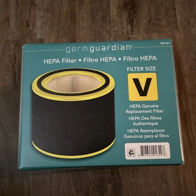 Genuine GermGuardian FLT151 Replacement HEPA Air Filter Size V Germ Guardian - Image 1 of 3