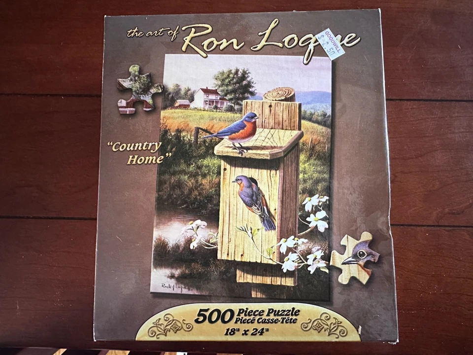 500 Piece Country Home Puzzle From The Art Of Ron Loque, Original Seal Intact — 第 1/1 张图片