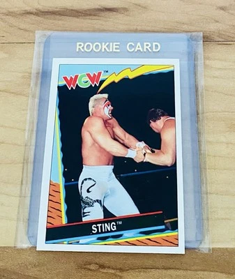 Sting 1992 Topps WCW UK Exclusive Wrestling Card #57 Very Rare Vintage WWE Mint - Image 1 of 2