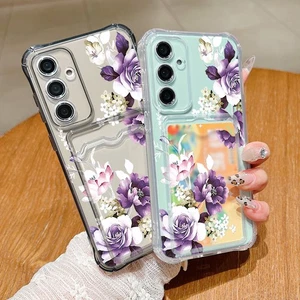 Coque téléphone TPU transparent pour Samsung S25 Edge Ultra S24 FE S23 S22 A56 A16 A15 - Photo 1/11