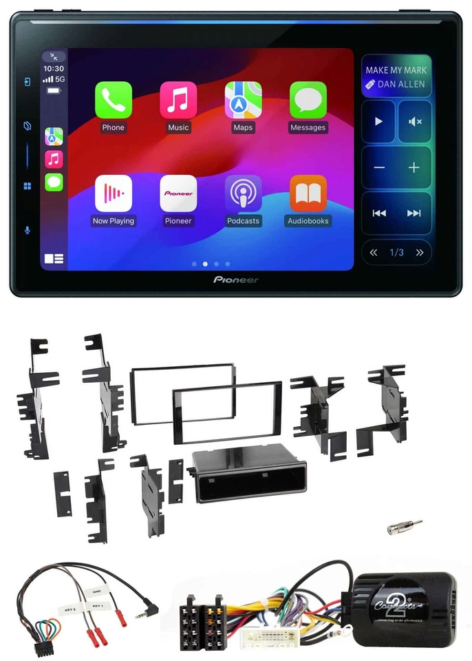 Pioneer Bluetooth DAB Lenkrad USB Autoradio für Nissan Cube Frontier Juke Navara - Bild 1 von 4