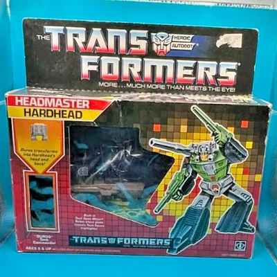 Hardhead 100% Complete W/Box 1987 G1 Transformers Hasbro Vintage MIB - Image 1 of 4