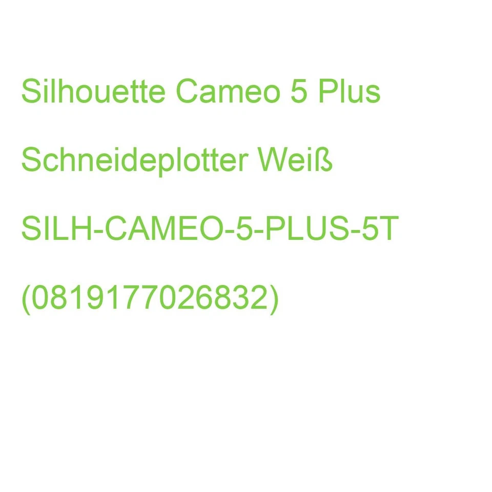 Silhouette Cameo 5 Plus Schneideplotter Weiß SILH-CAMEO-5-PLUS-5T (0819177026832