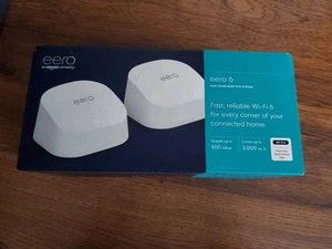 Eero 6 M110211 AX1800 Dual-Band Wi-Fi 6 Mesh Wi-Fi System (2-pack) - Picture 1 of 6