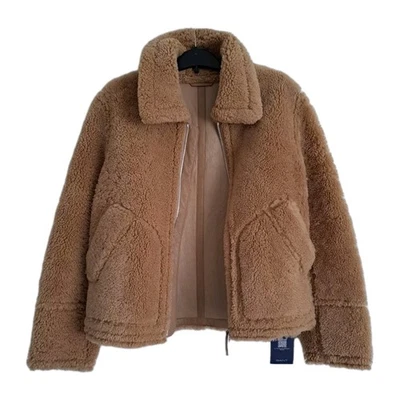 GANT  Lamb Shearling Oversized Jacket  Leather Warm .SMALL BUT  FITS MEDIUM TOO - Image 1 of 4